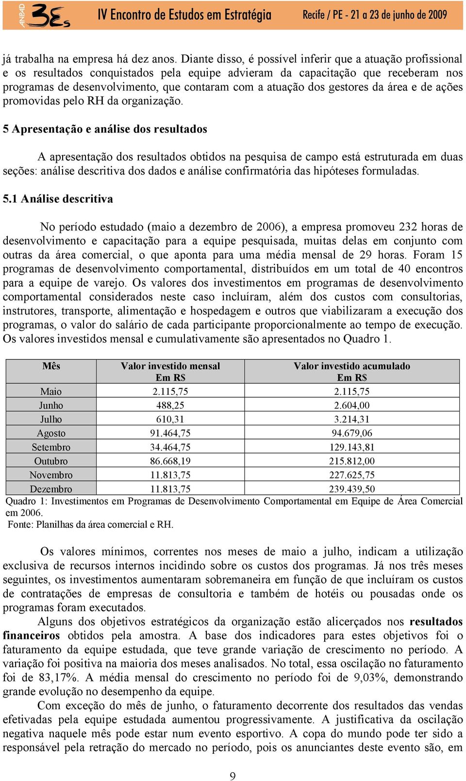 dos gestores da área e de ações promovidas pelo RH da organização.