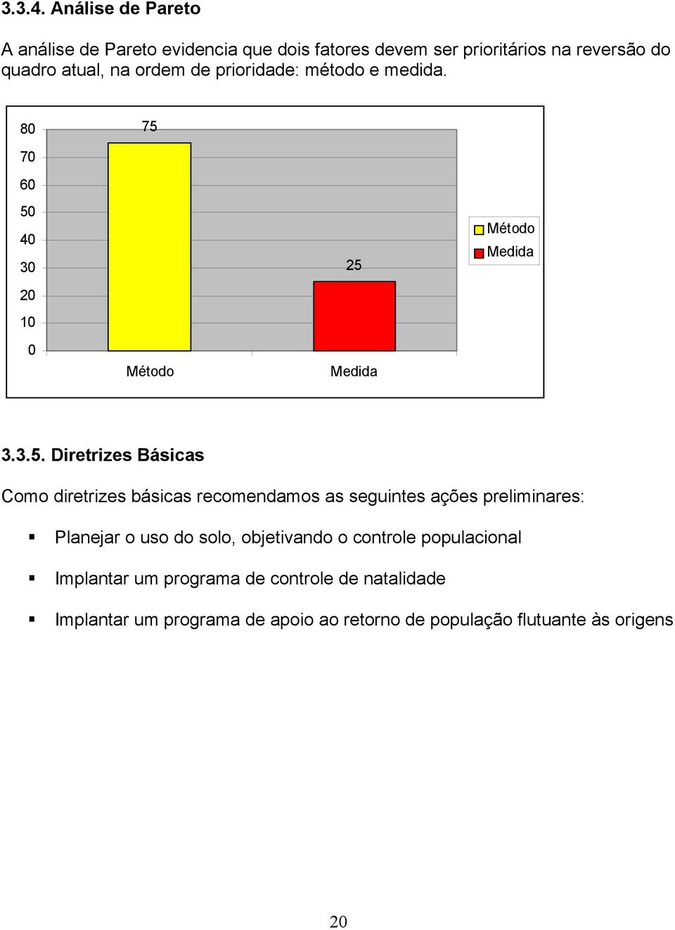 de prioridade: método e medida. 80 75 