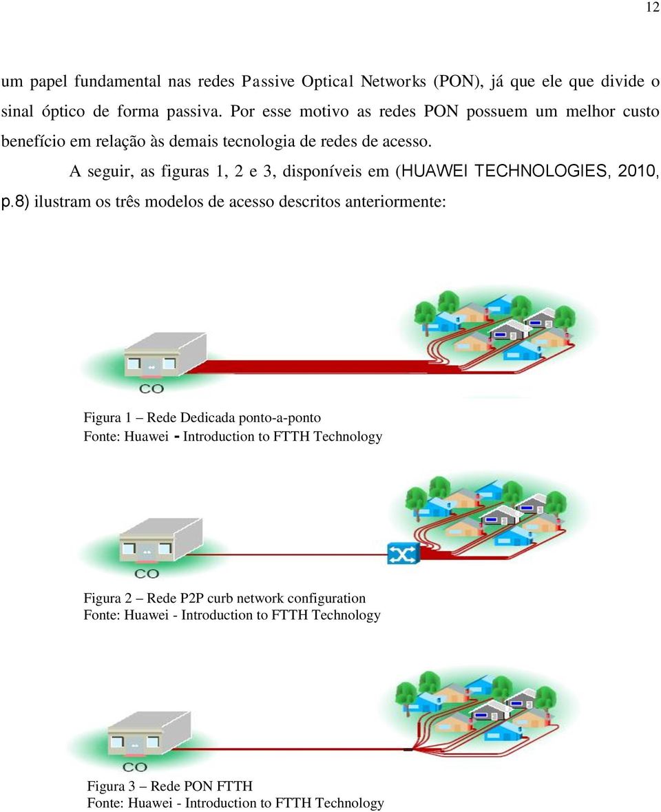 A seguir, as figuras 1, 2 e 3, disponíveis em (HUAWEI TECHNOLOGIES, 2010, p.