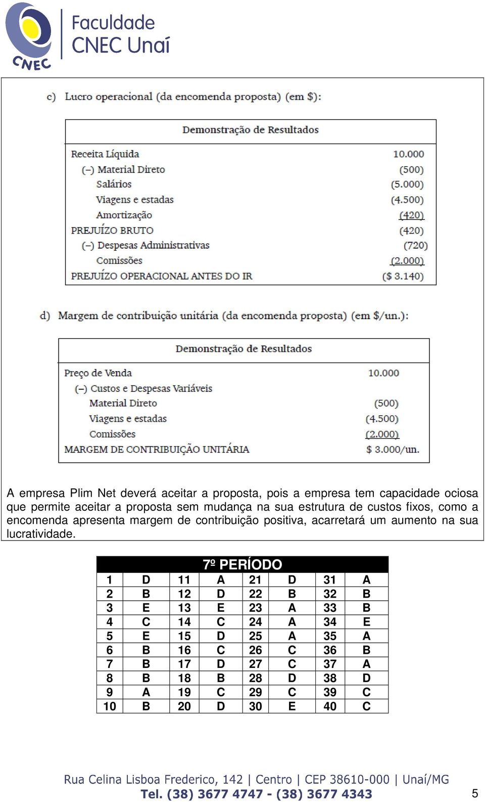 um aumento na sua lucratividade.