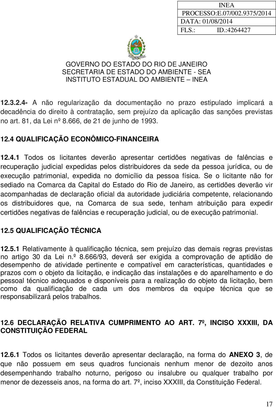 QUALIFICAÇÃO ECONÔMICO-FINANCEIRA 12.4.