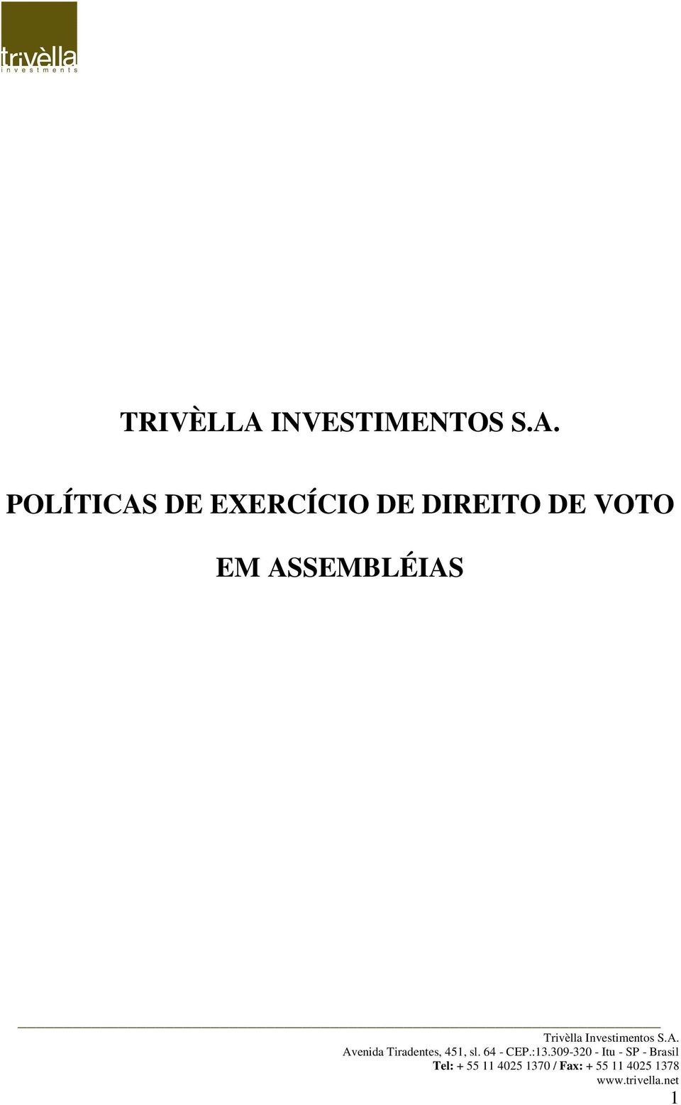 POLÍTICAS DE