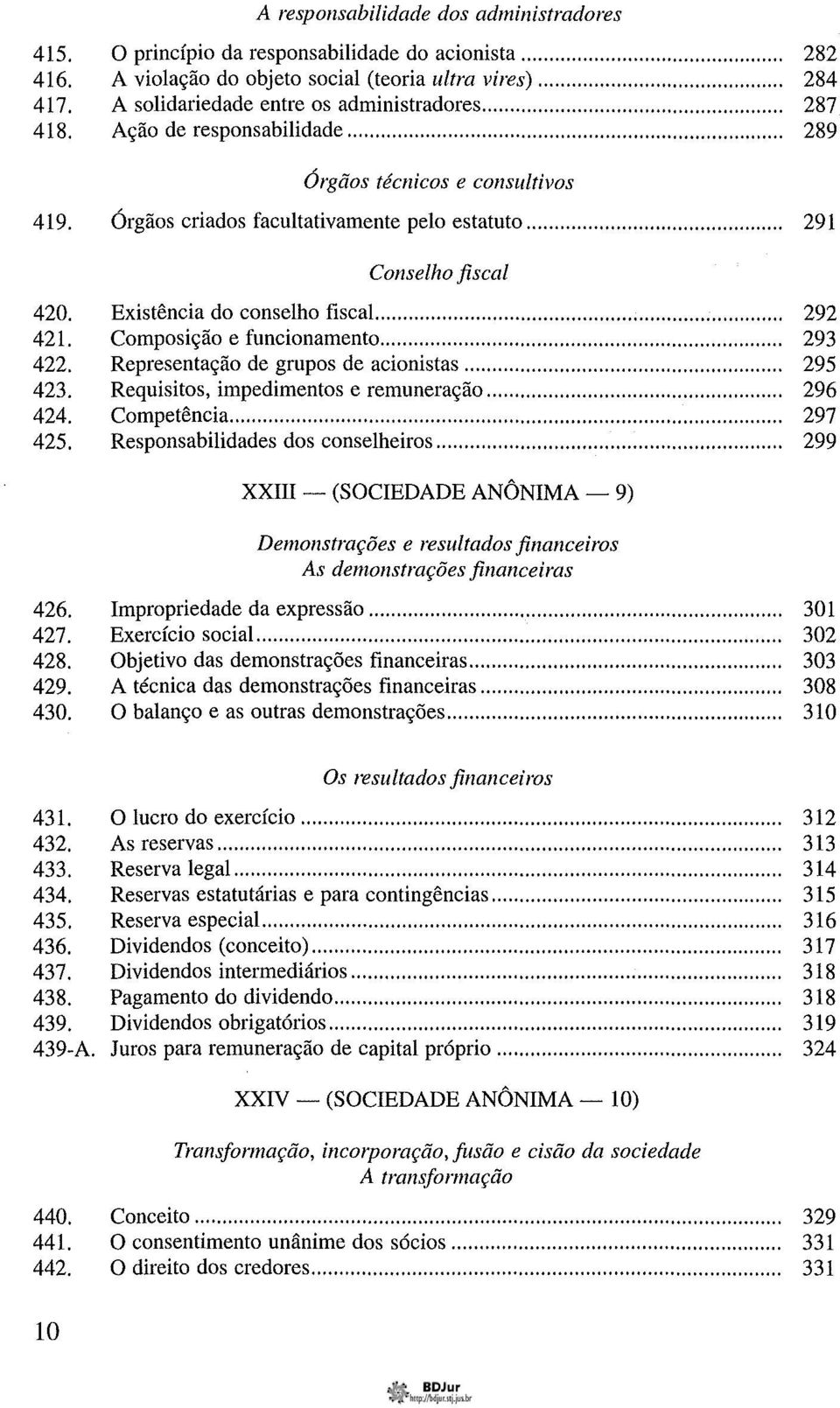 Existência do conselho fiscal......... 292 421. Composição e funcionamento... 293 422. Representação de grupos de acionistas... 295 423. Requisitos, impedimentos e remuneração... 296 424. Competência.