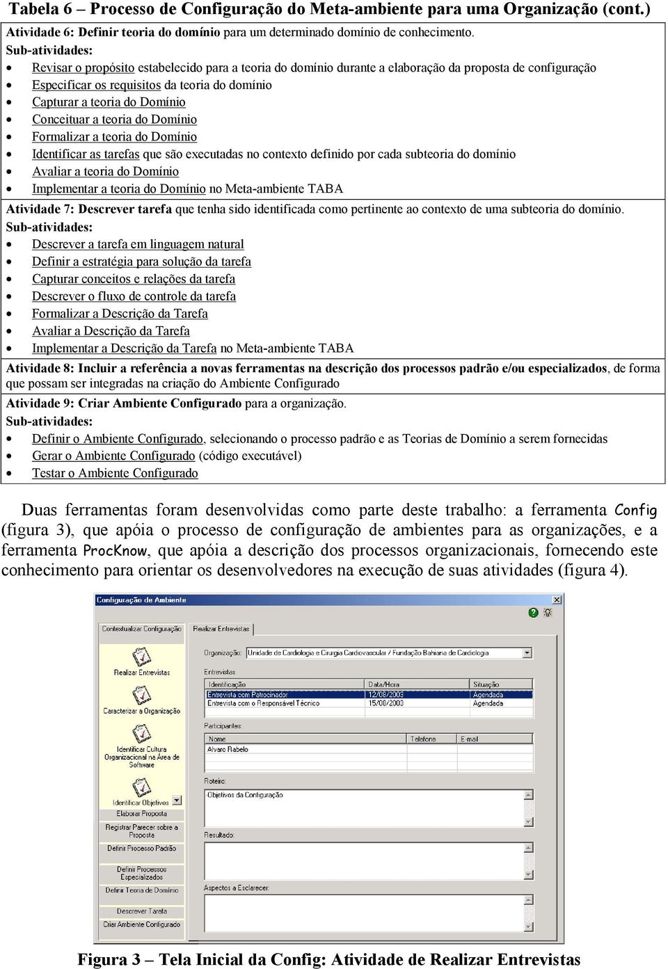 Conceituar a teoria do Domínio Formalizar a teoria do Domínio Identificar as tarefas que são executadas no contexto definido por cada subteoria do domínio Avaliar a teoria do Domínio Implementar a