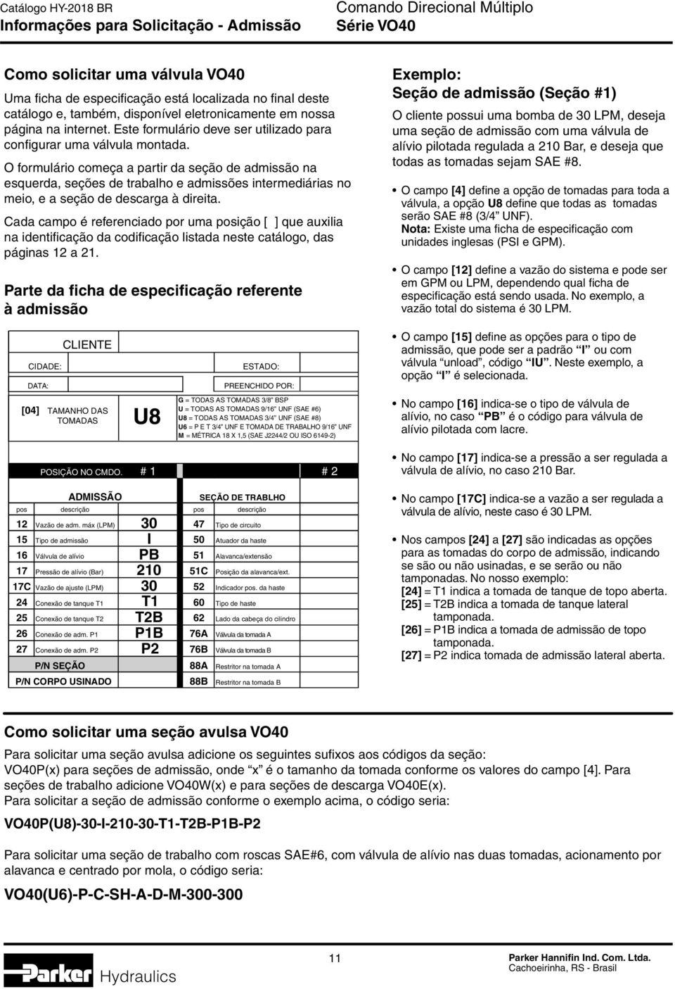 O formulário começa a partir da seção de admissão na esquerda, seções de trabalho e admissões intermediárias no meio, e a seção de descarga à direita.