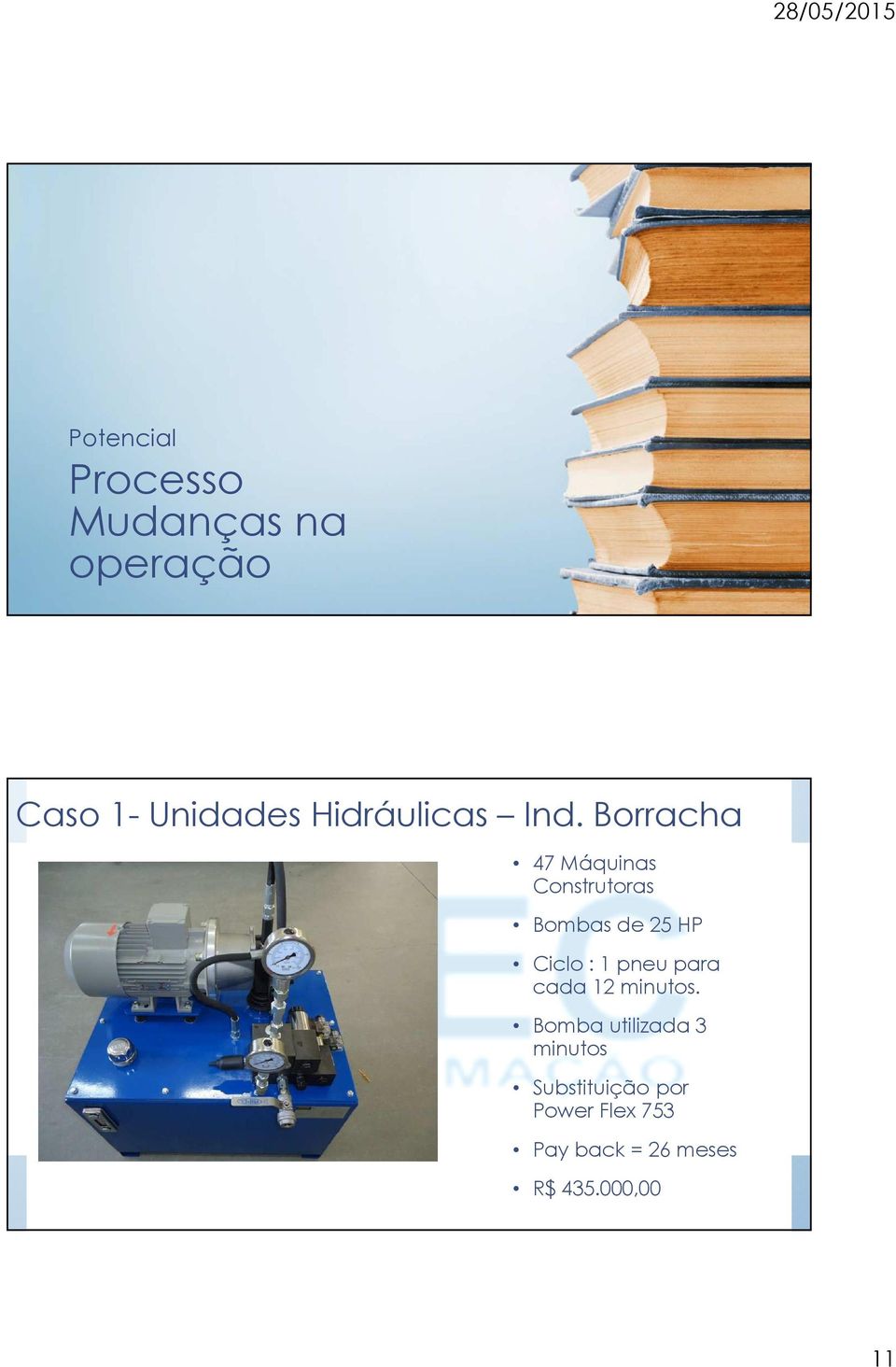 Borracha 47 Máquinas Construtoras Bombas de 25 HP Ciclo : 1