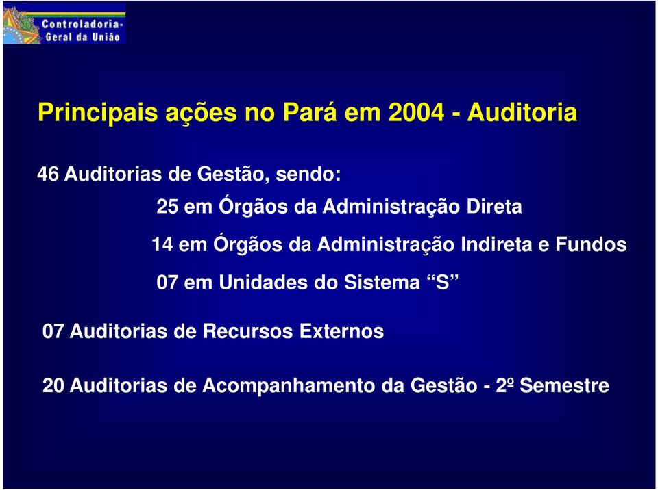 Administração Indireta e Fundos 07 em Unidades do Sistema S 07