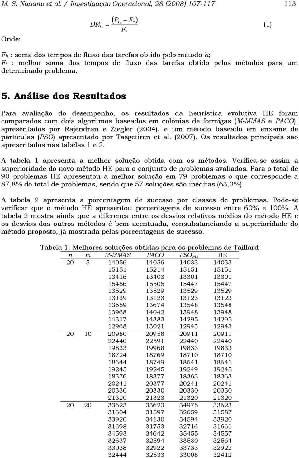 obtido pelos métodos para um determinado problema. 5.