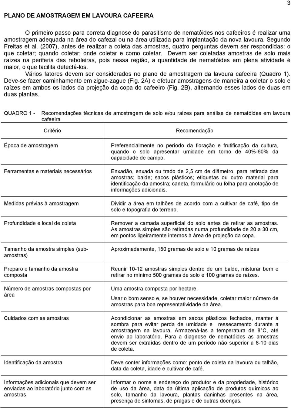 (2007), antes de realizar a coleta das amostras, quatro perguntas devem ser respondidas: o que coletar; quando coletar; onde coletar e como coletar.