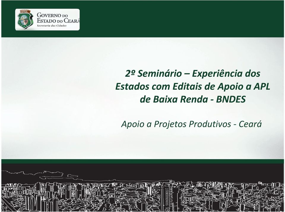 a APL de Baixa Renda -BNDES