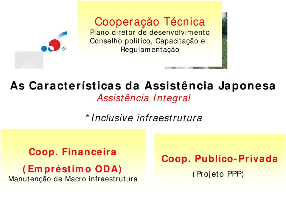 Assistência Integral *Inclusive infraestrutura Coop.