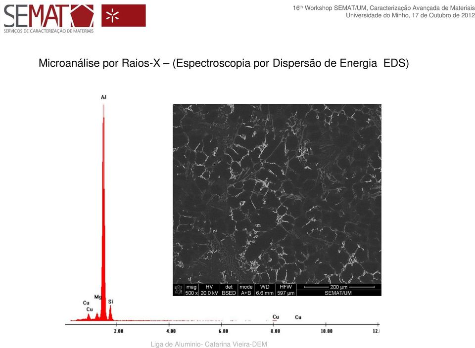 Dispersão de Energia EDS)