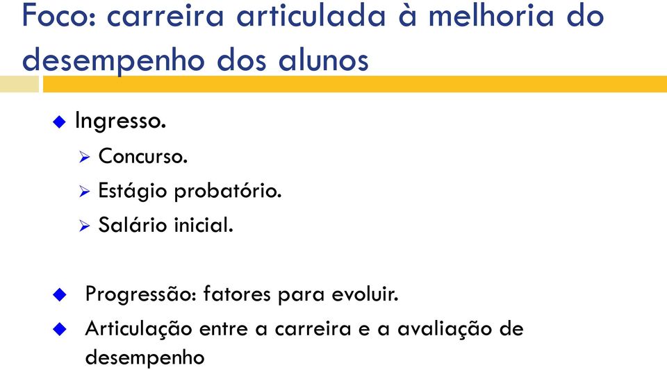 Salário inicial. Progressão: fatores para evoluir.