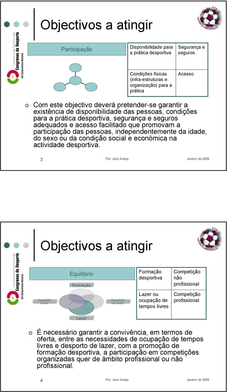 independentemente da idade, do sexo ou da condição social e económica na actividade desportiva.