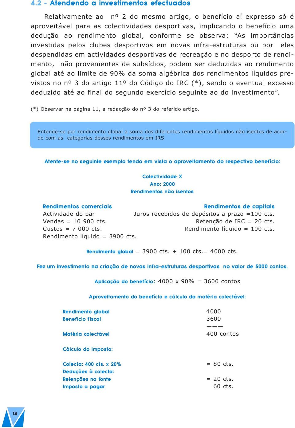 rendimento, não provenientes de subsídios, podem ser deduzidas ao rendimento global até ao limite de 90% da soma algébrica dos rendimentos líquidos previstos no nº 3 do artigo 11º do Código do IRC