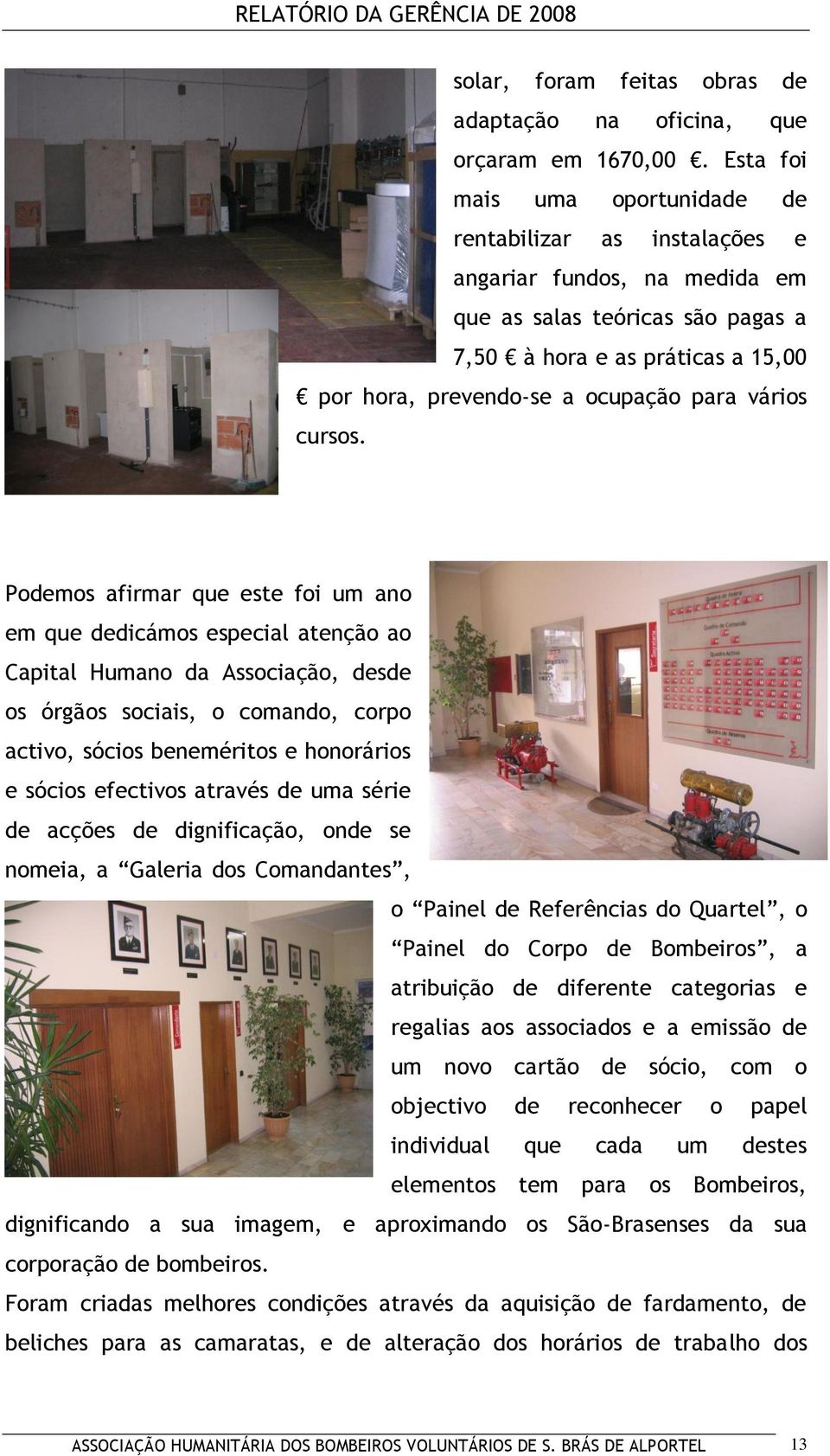 vários cursos.