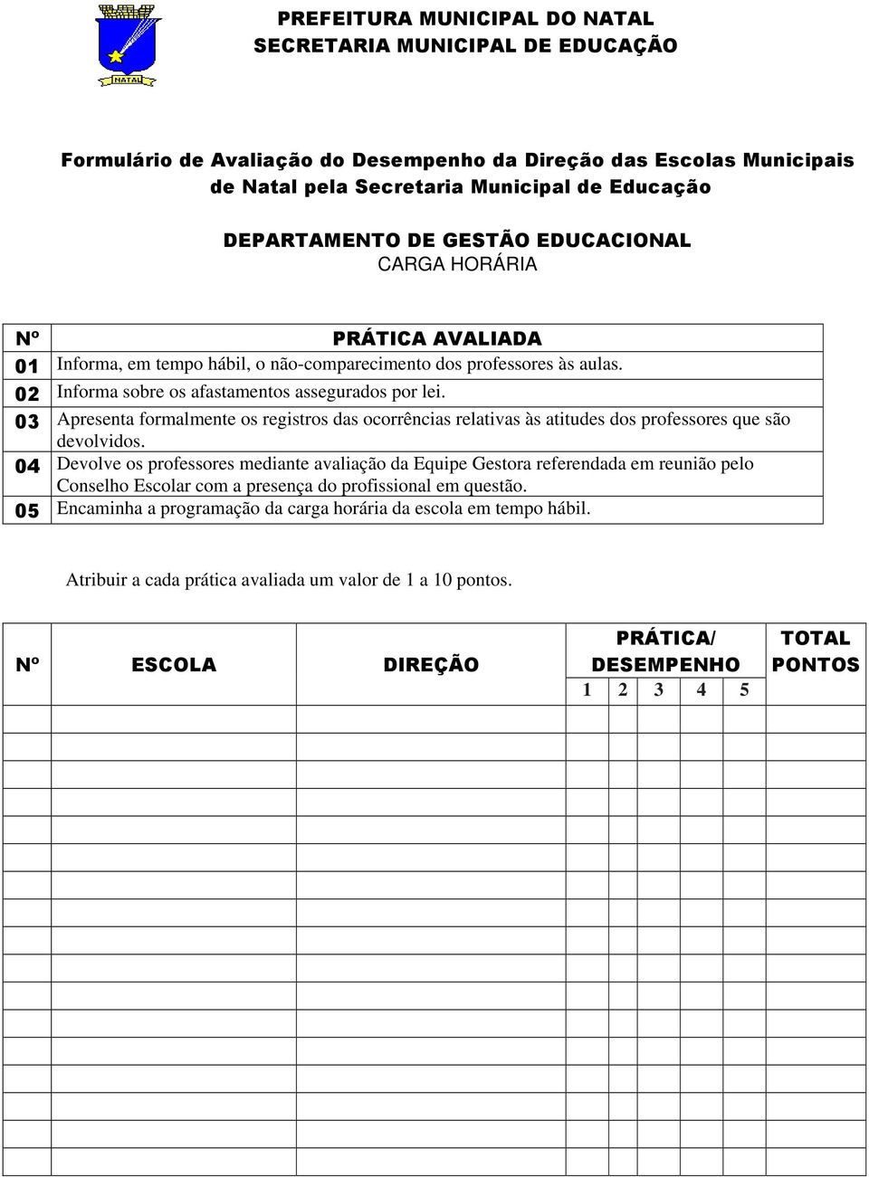 03 Apresenta formalmente os registros das ocorrências relativas às atitudes dos professores que são devolvidos.