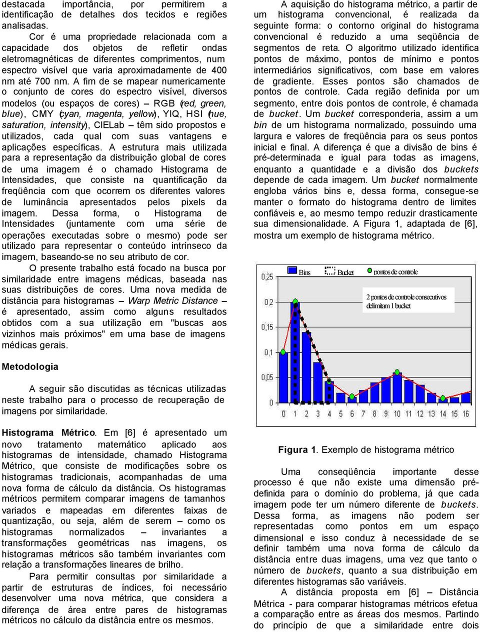 A fim de se mapear numericamente o conjunto de cores do espectro visível, diversos modelos (ou espaços de cores) RGB (red, green, blue), CMY (cyan, magenta, yellow), YIQ, HSI (hue, saturation,