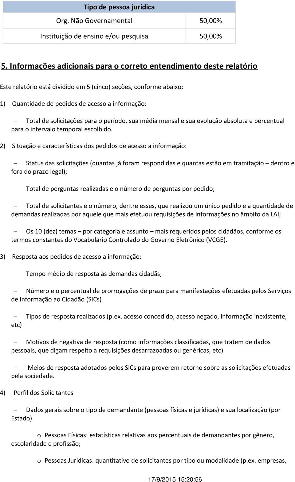 solicitações para o período, sua média mensal e sua evolução absoluta e percentual para o intervalo temporal escolhido.