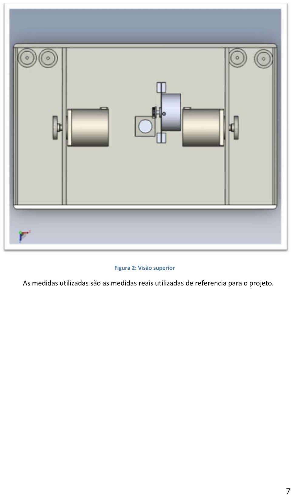 medidas reais utilizadas de