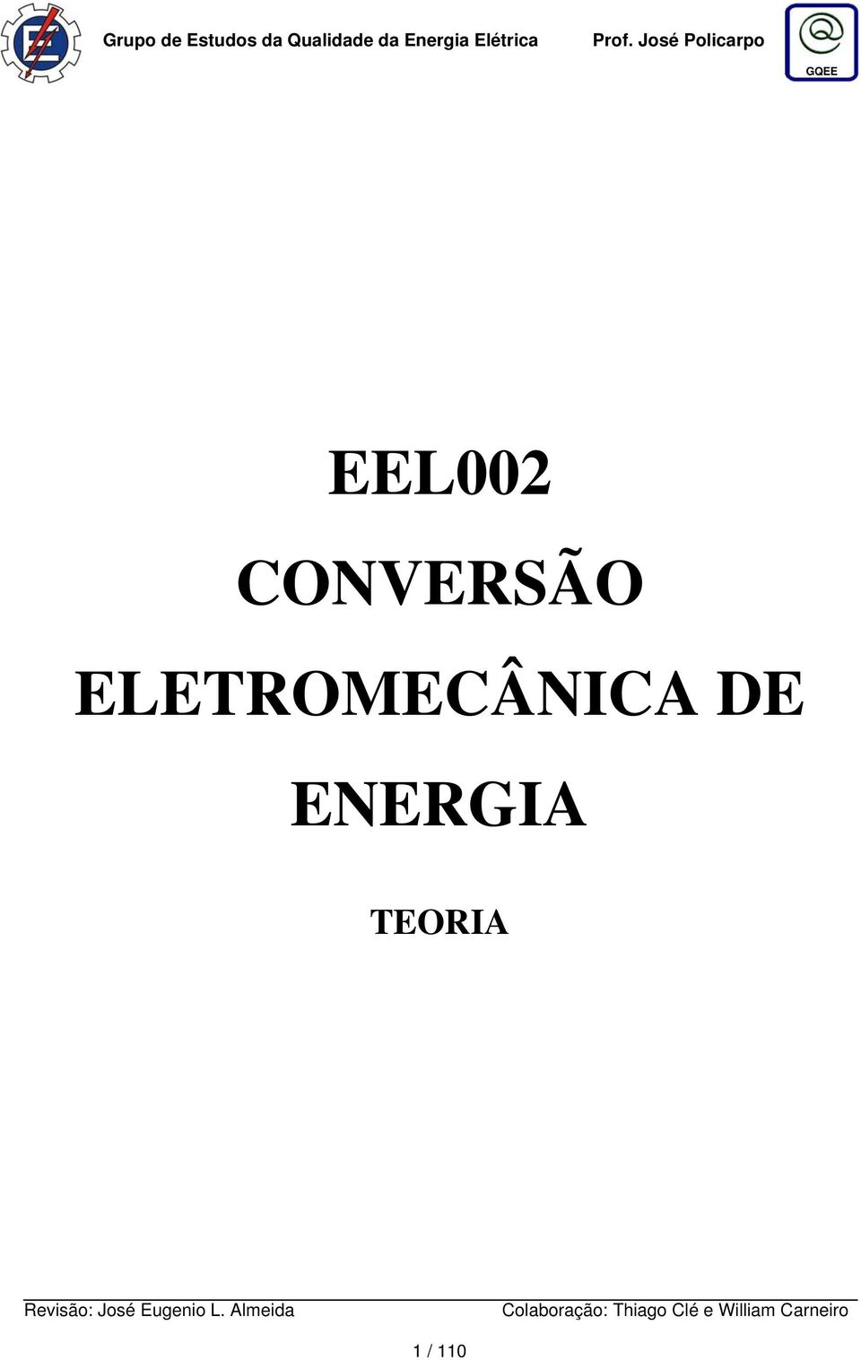 EE00 ONERSÃO EETROMEÂNI DE ENERGI