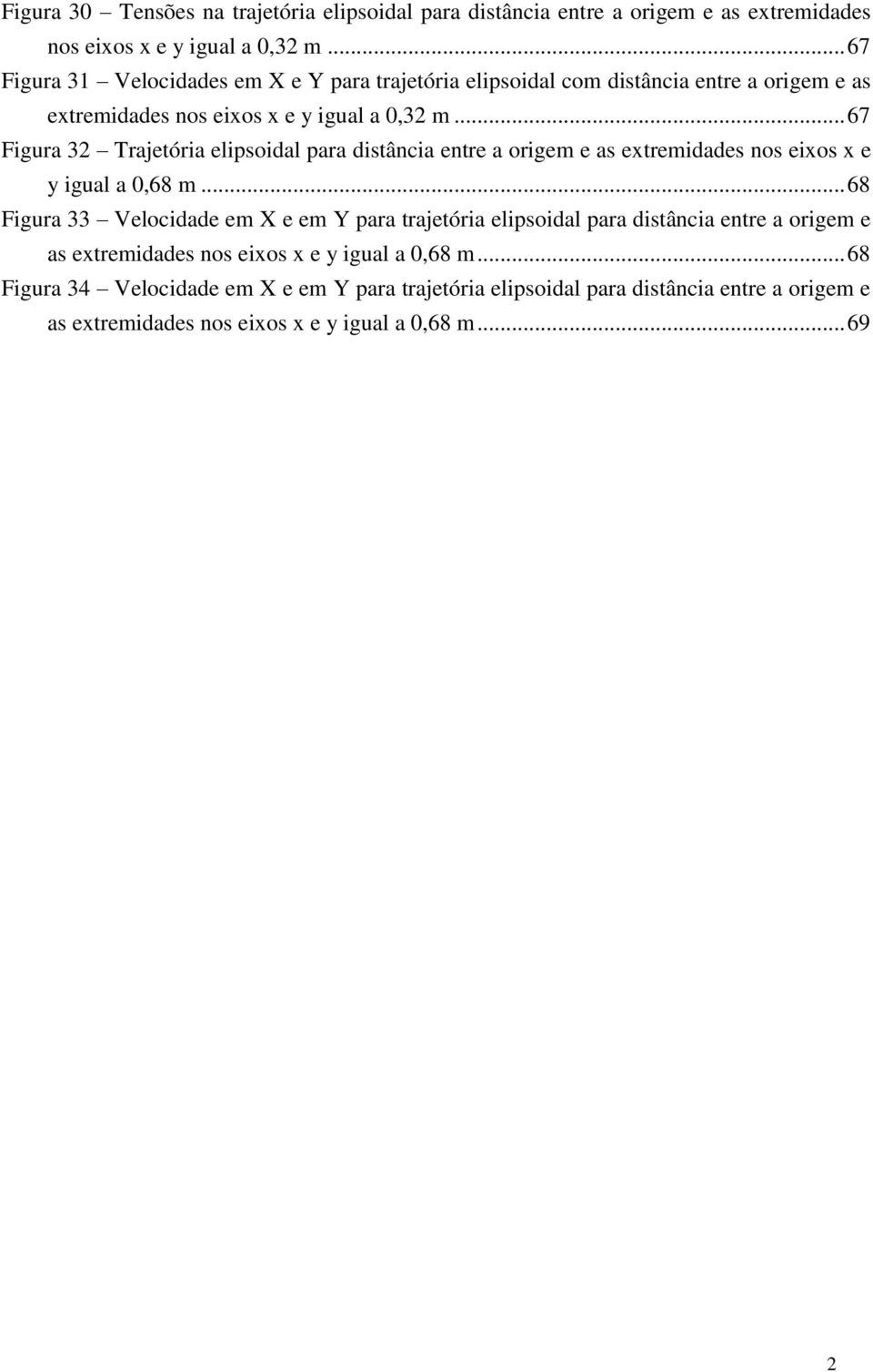 .. 67 igur Trjetóri elipsoidl pr distânci entre orige e s extreiddes nos eixos x e y igul,68.