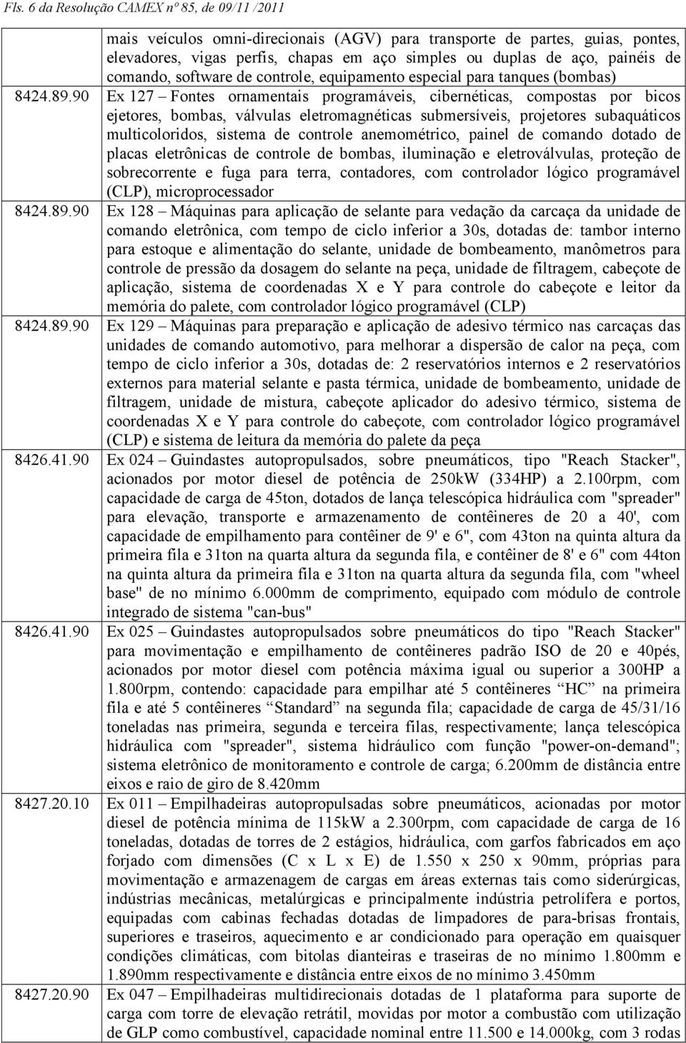 90 Ex 127 Fontes ornamentais programáveis, cibernéticas, compostas por bicos ejetores, bombas, válvulas eletromagnéticas submersíveis, projetores subaquáticos multicoloridos, sistema de controle