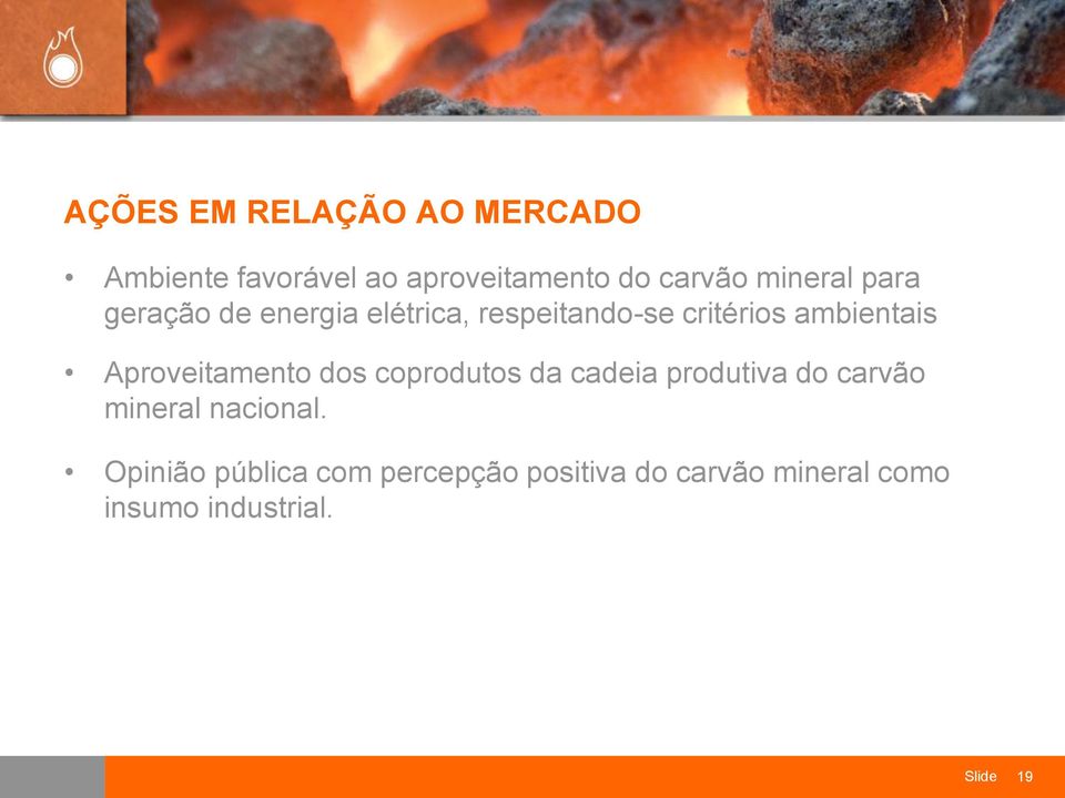 Aproveitamento dos coprodutos da cadeia produtiva do carvão mineral nacional.