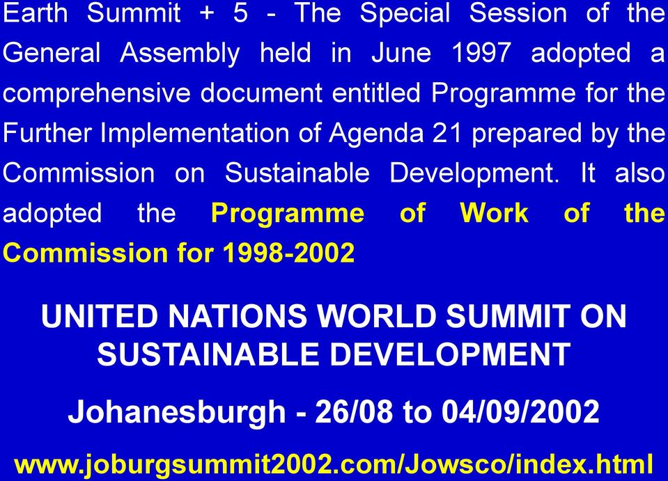 Sustainable Development.