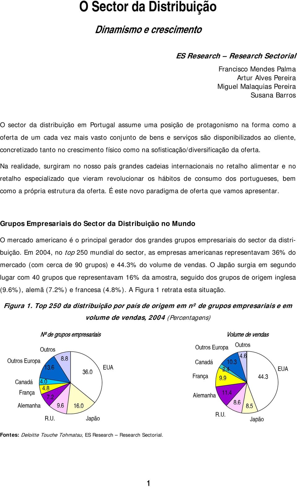 sofisticação/diversificação da oferta.