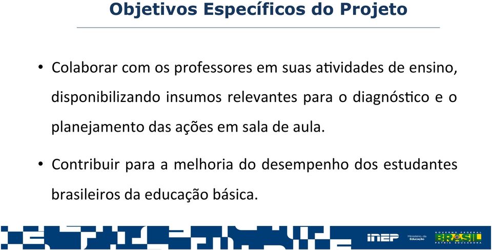 diagnós=co e o planejamento das ações em sala de aula.