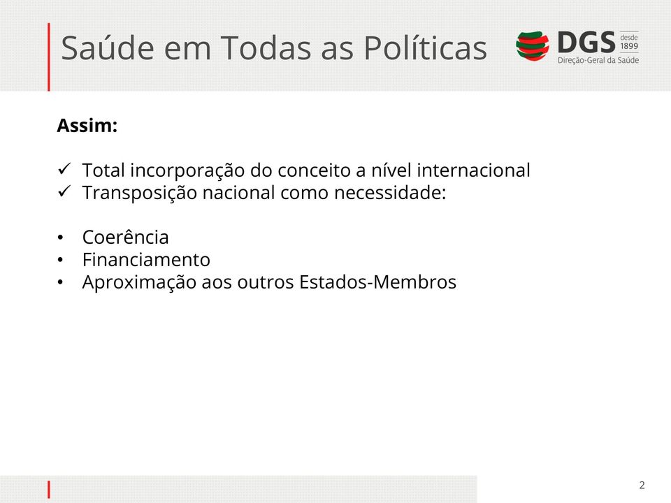 nacional como necessidade: Coerência