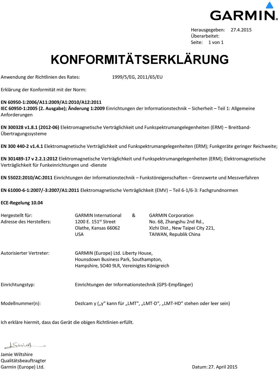 v1.8.1 (2012-06) Elektromagnetische Verträglichkeit und Funkspektrumangelegenheiten (ERM) Breitband- Übertragungssysteme EN 300 44