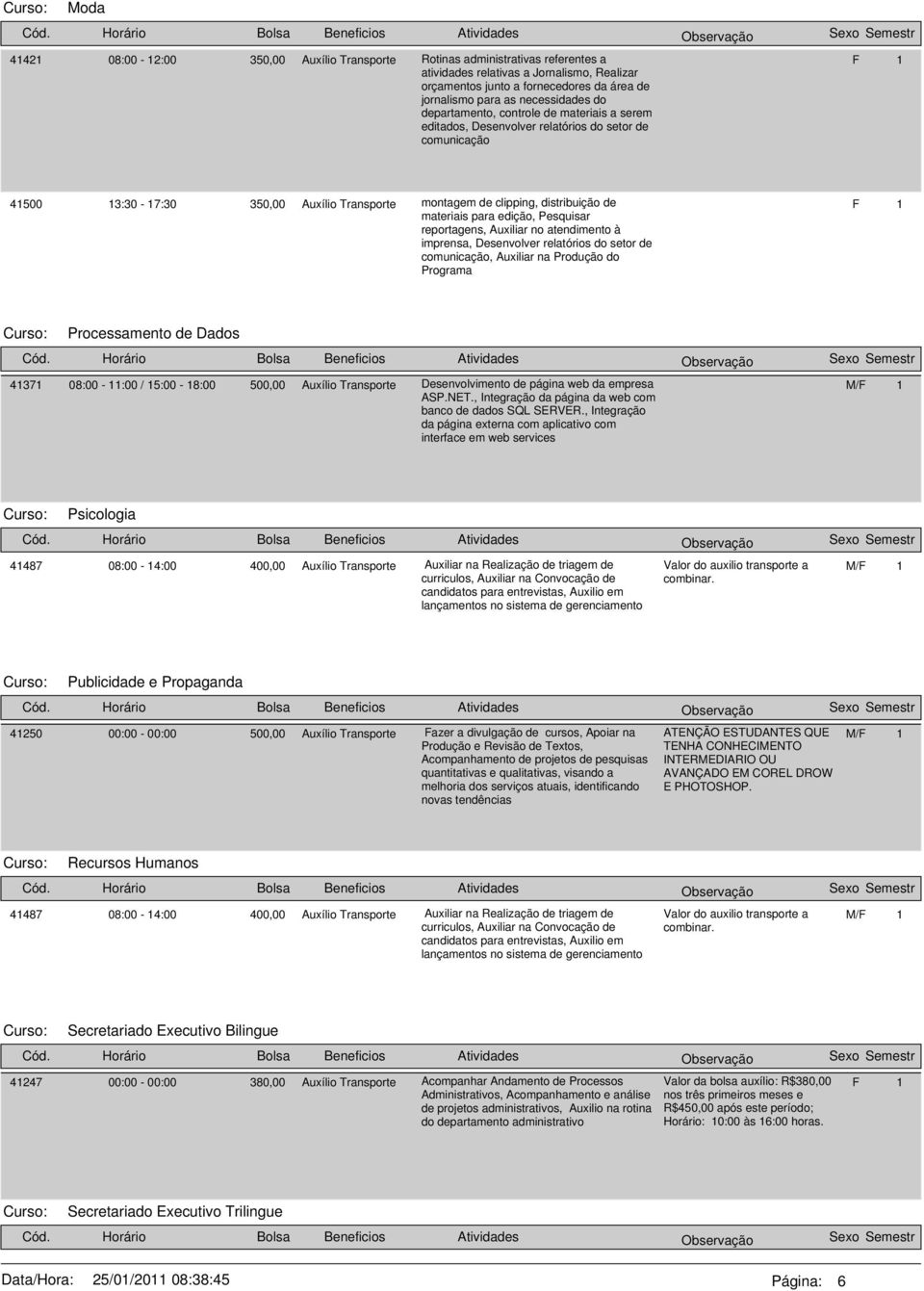 , Integração da página da web com banco de dados SQL SERVER.