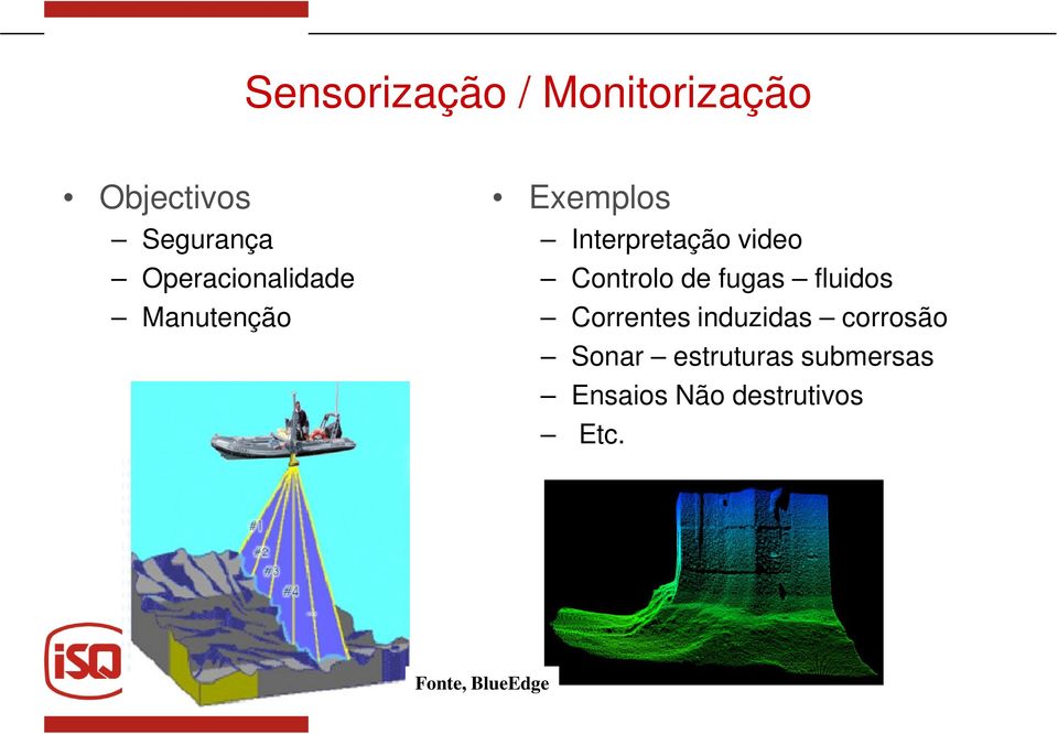 Controlo de fugas fluidos Correntes induzidas corrosão