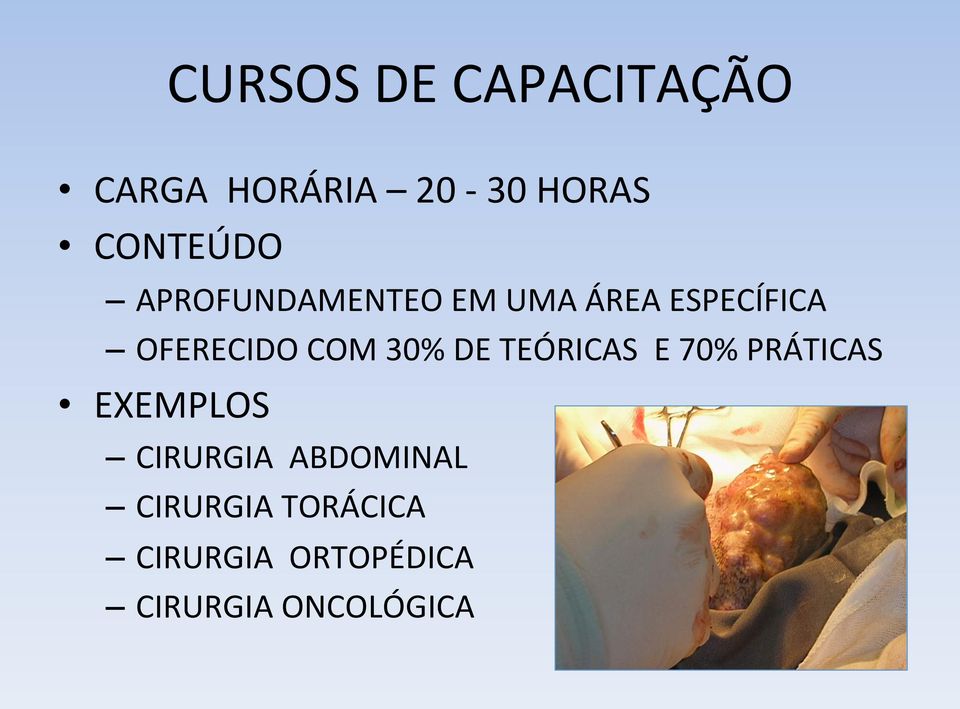 DE TEÓRICAS E 70% PRÁTICAS EXEMPLOS CIRURGIA ABDOMINAL