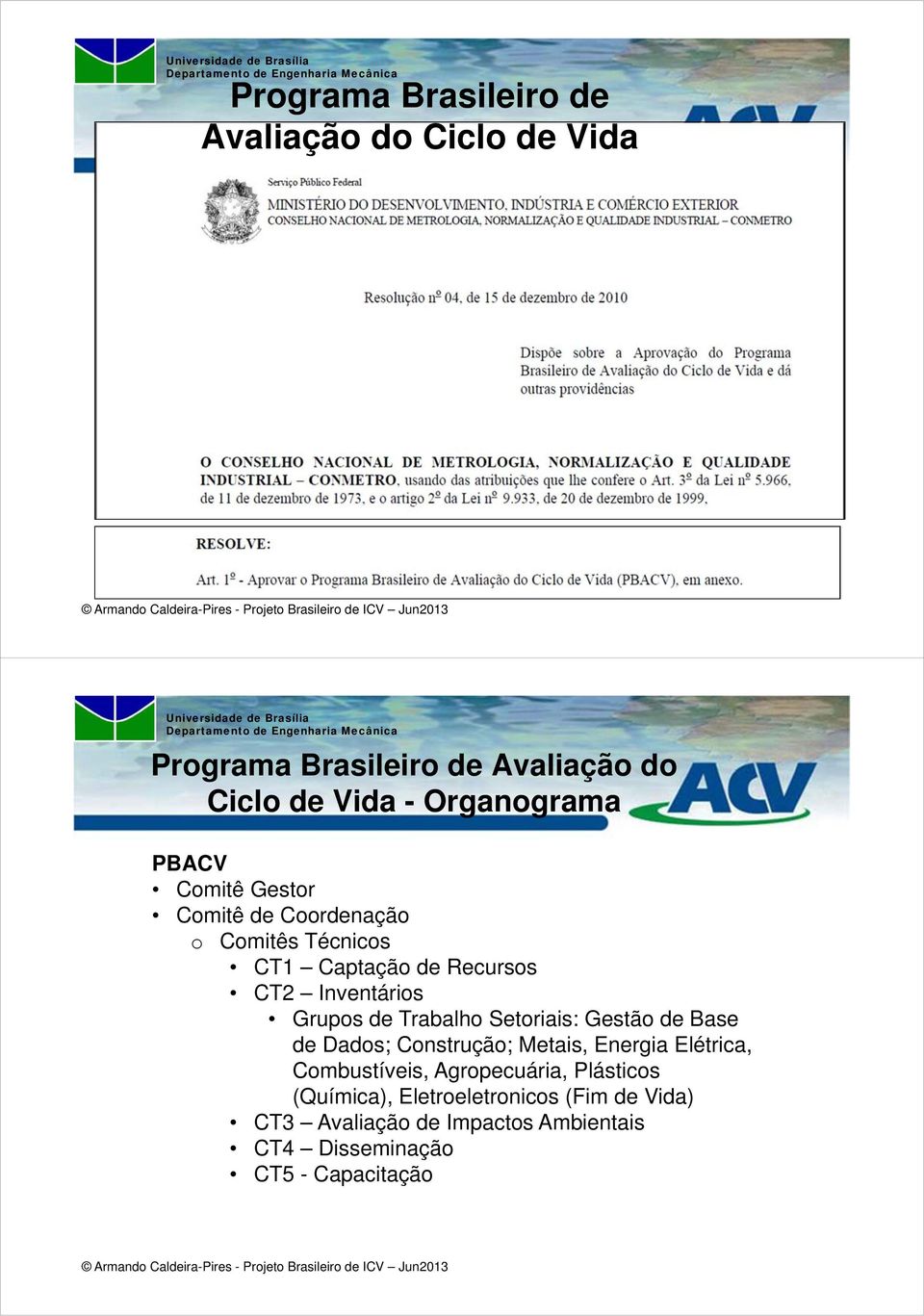 Trabalho Setoriais: Gestão de Base de Dados; Construção; Metais, Energia Elétrica, Combustíveis, Agropecuária,