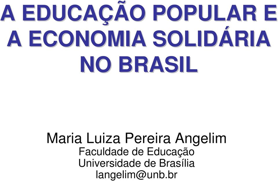 Pereira Angelim Faculdade de