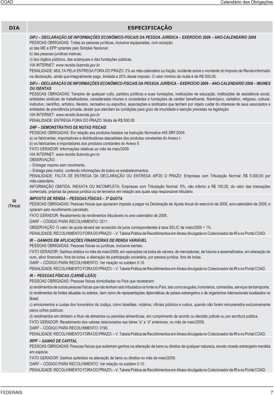 PENALIDADE: MULTA PELA ENTREGA FORA DO PRAZO: 2% ao mês-calendário ou fração, incidente sobre o montante do Imposto de Renda informado na declaração, ainda que integralmente pago, limitada a 20%