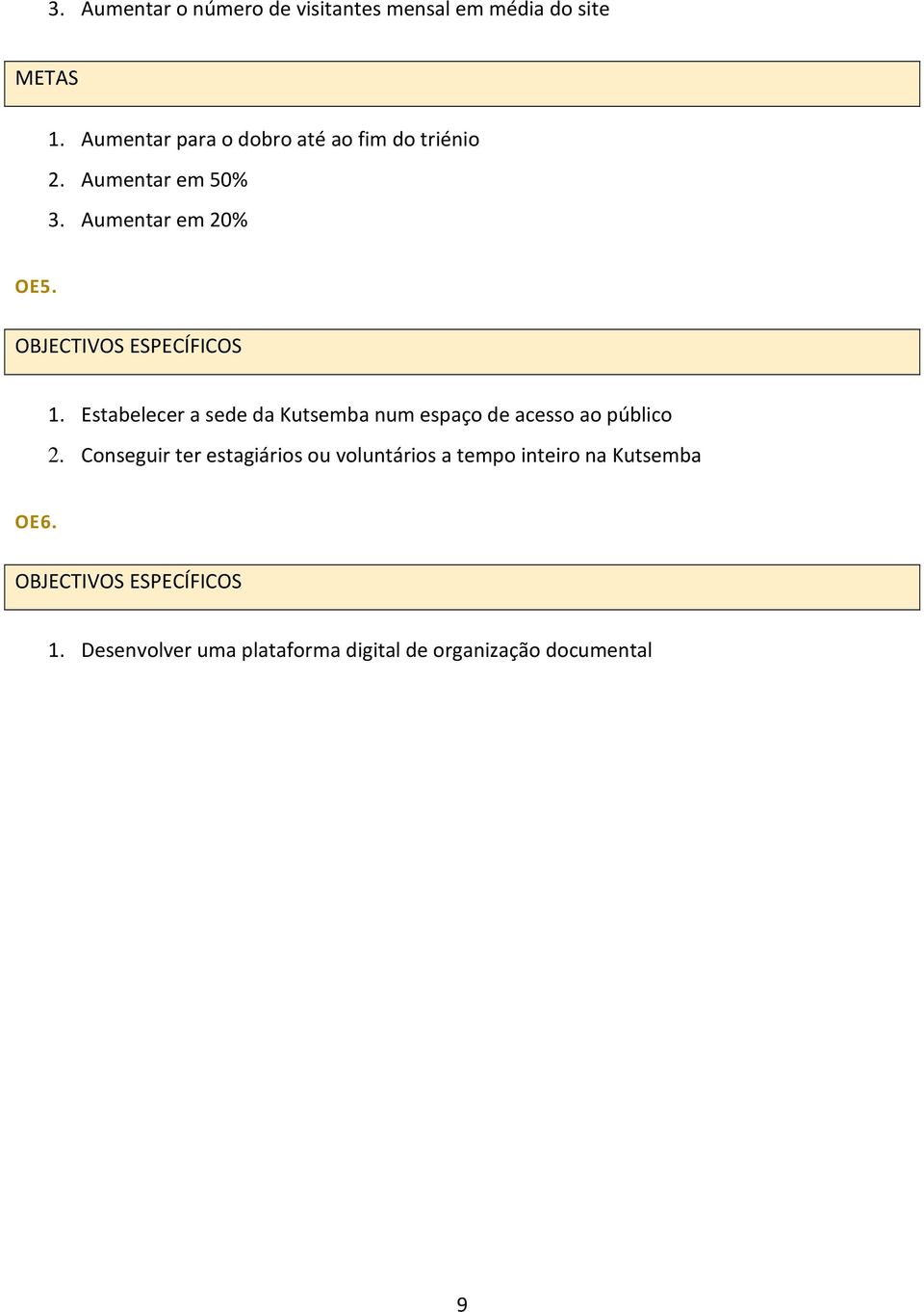 Estabelecer a sede da Kutsemba num espaço de acesso ao público 2.