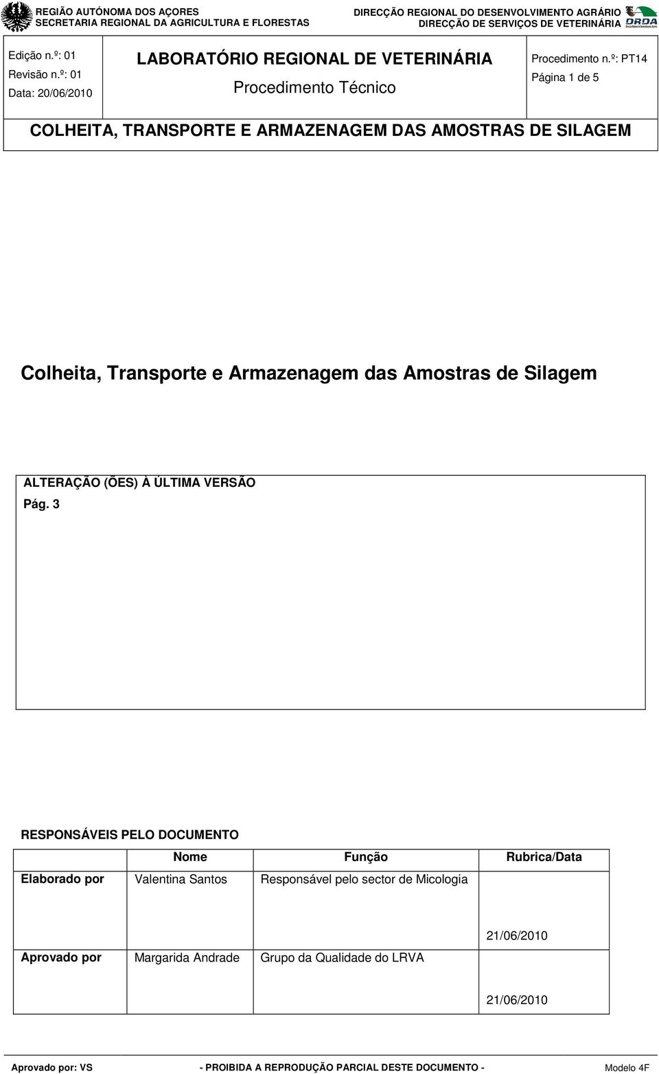 3 RESPONSÁVEIS PELO DOCUMENTO Nome Função Rubrica/Data Elaborado por