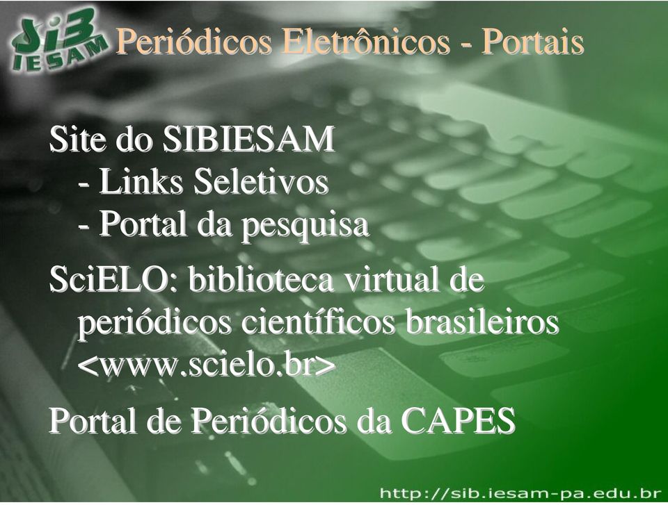 biblioteca virtual de periódicos científicos