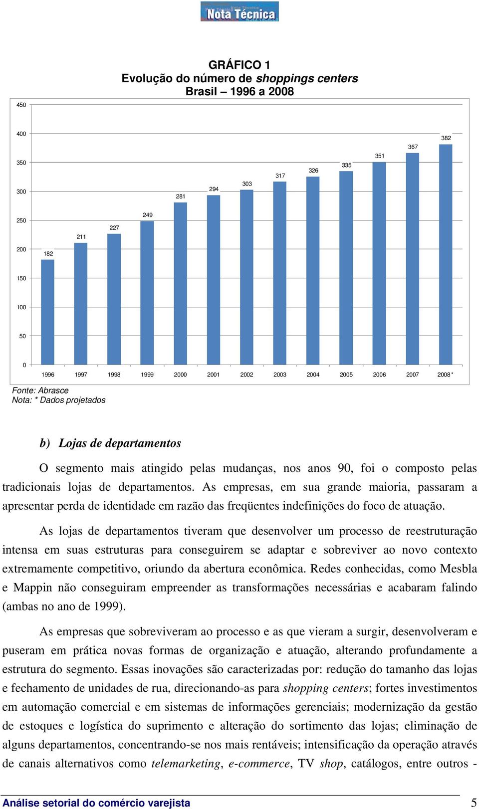 departamentos. As empresas, em sua grande maioria, passaram a apresentar perda de identidade em razão das freqüentes indefinições do foco de atuação.