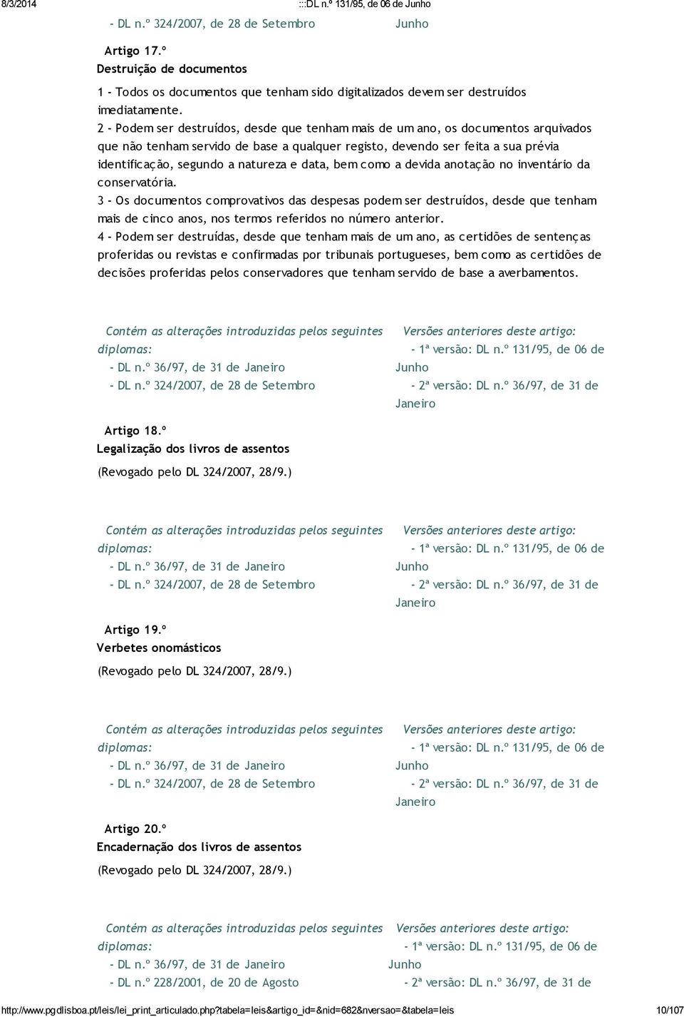 e data, bem como a devida anotação no inventário da conservatória.