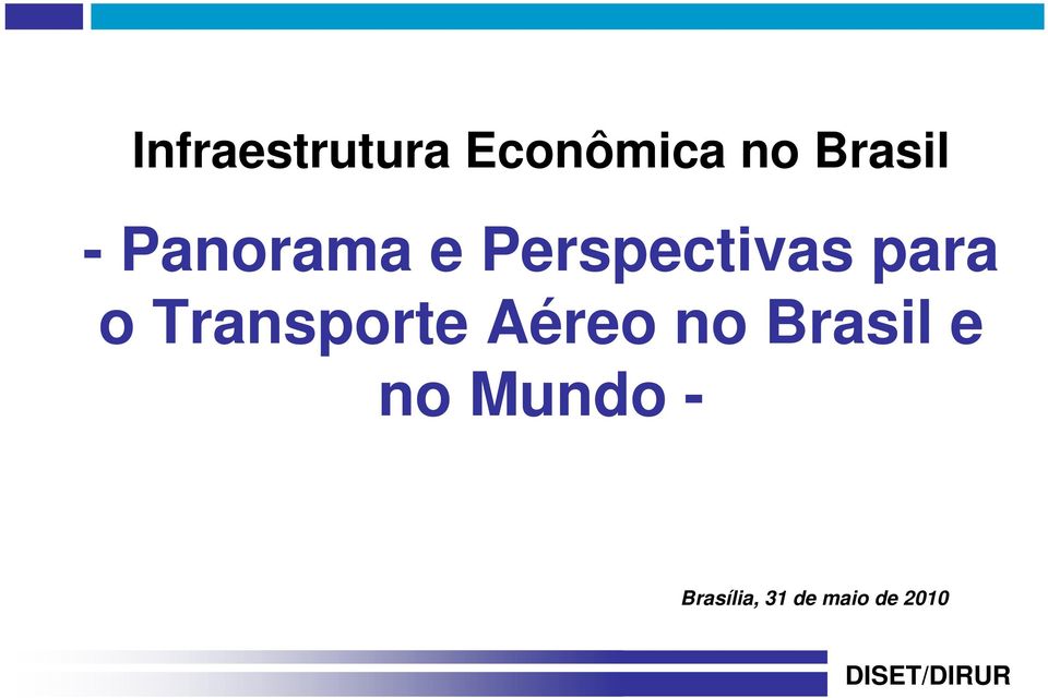 Transporte Aéreo no Brasil e no