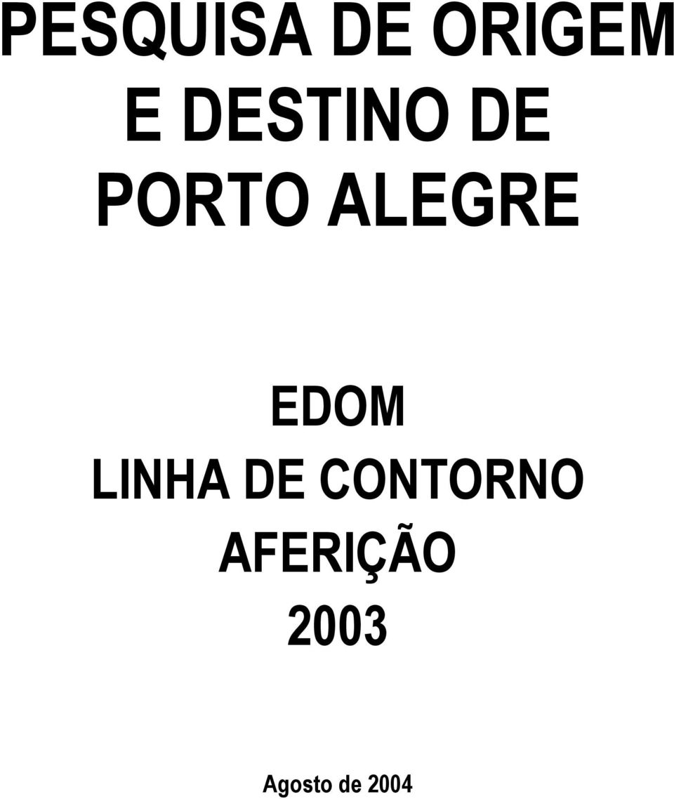 EDOM LINHA DE CONTORNO