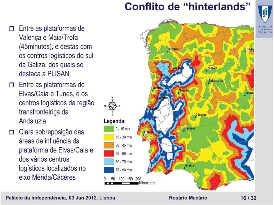 região transfronteiriça da Andaluzia Clara sobreposição das áreas de influência da plataforma de Elvas/Caia e dos