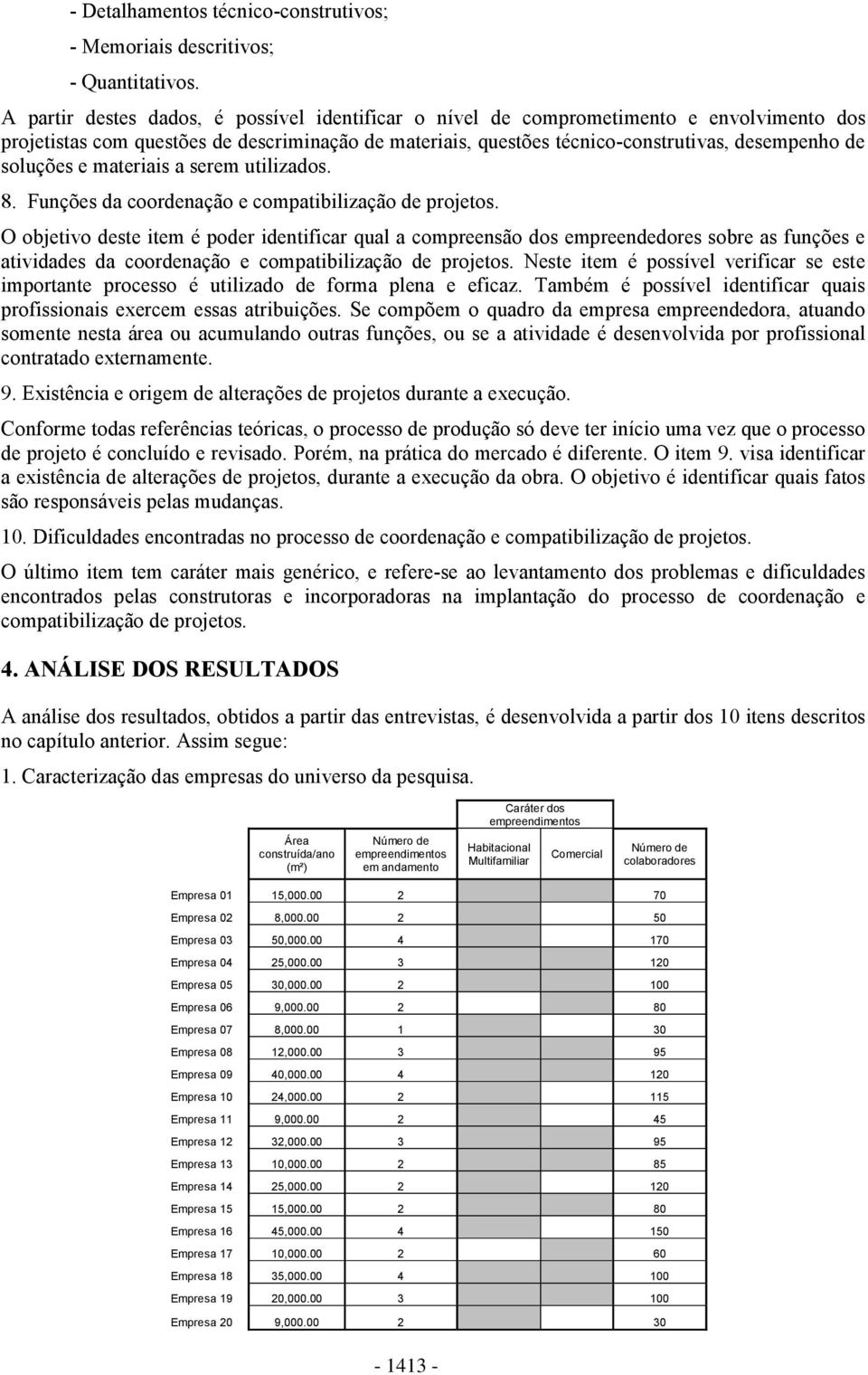 soluções e materiais a serem utilizados. 8. Funções da coordenação e compatibilização de projetos.