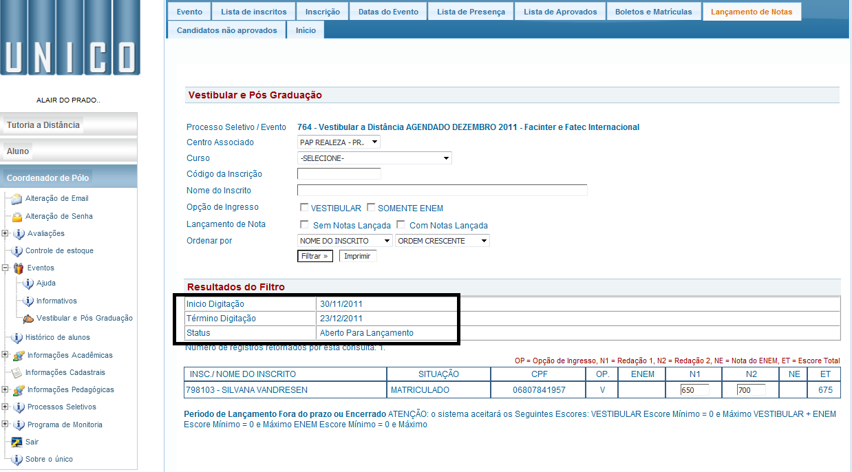 16 de 19 De posse destas informações em tela, favor informar ao setor responsável o conteúdo da mensagem para regularização. 4.