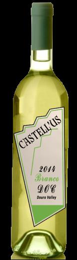 CASTELL US BRANCO DOC Elaborado a partir das castas gouveio, viosinho, rabigato e moscatel galego branco, nasce um vinho de cor citrina com uma leve sensação frutada.